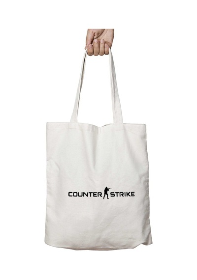 Art Hediye Counter Strike İki Taraf Kalıcı Yıkanabilir Okul Plaj Omuz Bez Çanta Çok Renkli
