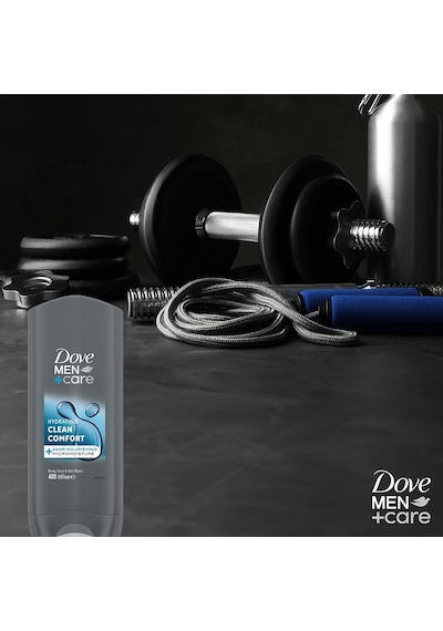 Dove Men +care Duş Jeli Body, Face&hair Clean Comfort 400 Ml X2