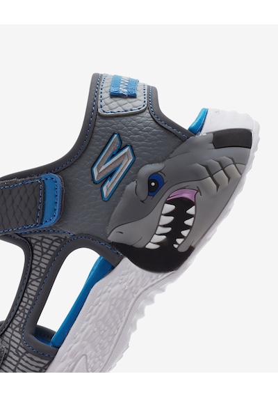 Skechers Creature - Splash Büyük Erkek Çocuk Gri Işıklı Sandalet 400614l Ccbl Gri