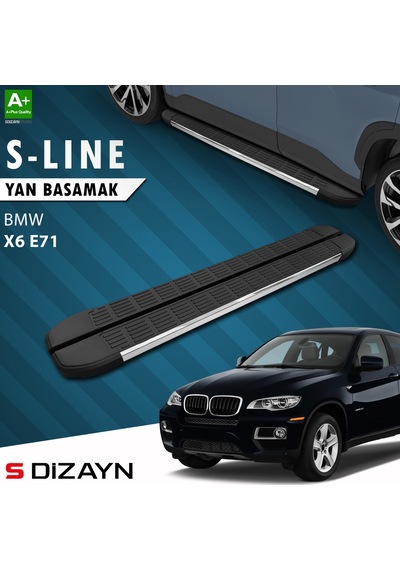 S-dizayn Bmw X6 E71 S-line Krom Yan Basamak 193 Cm 2008-2014 A+ Kalite