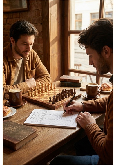 Satranç Notasyon Kağıdı - A4 Ebat - 30 Yaprak - Chess Notation Sheet - Chess Score Diğer