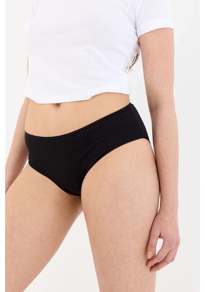 Air Siyah Yüksek Bel Slip Külot Siyah