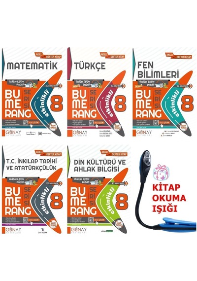 Günay 8. Sınıf Bumerang Serisi Konu Anlatımlı Ve Etkinlikli Seti