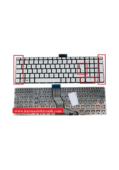 HP Uyumlu 809031-001 809031-141 809032-001 Klavye (Beyaz Tr) Büyük Enter - 539588153