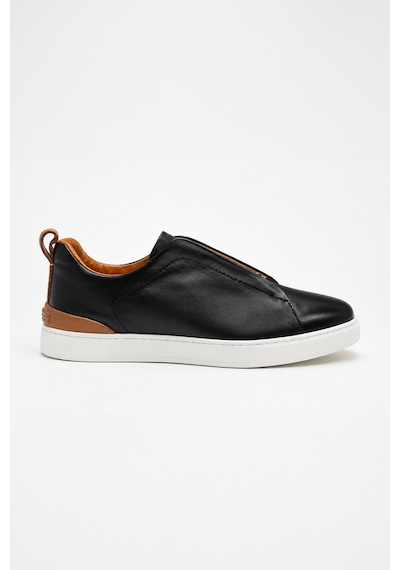 Morven Erkek Siyah Deri Sneaker Ayakkabı 25ms005033001 Siyah