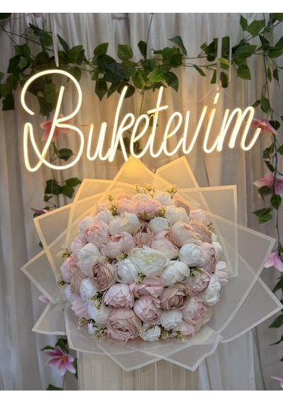 61'li Pudra Şakayık Buketi Diğer