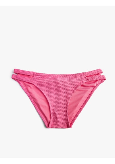 Koton Brazilian Bikini Altı Dokulu Pencere Detaylı Pembe 2sak00167bm Pembe