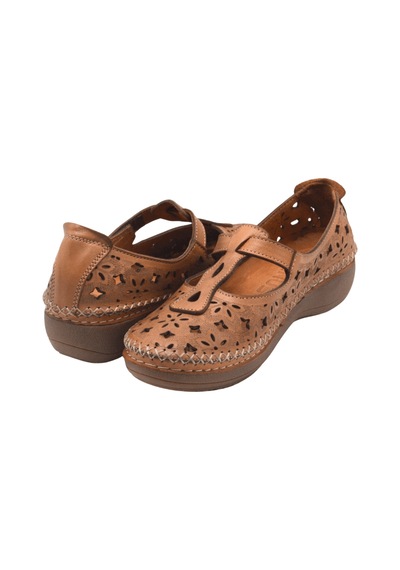 Kadın Comfort Deri Sandalet Taba 25190242y Taba