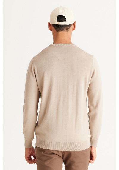 AC&Co / Altınyıldız Classics Erkek Bej Standart Fit Normal Kesim Bisiklet Yaka Triko Kazak Bej AC&Co / Altınyıldız Classics Erkek Bej Standart Fit Normal Kesim Bisiklet Yaka Triko Kazak Bej