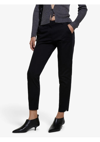 Sisley Streç Pamuklu Normal Bel Chino Pantolon Kadın Siyah Pantolon - 325p4byw55ah6