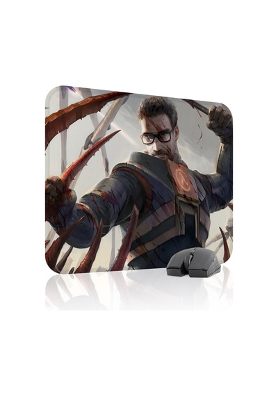 Half Life Kaymaz Dikişli Kauçuk Oyuncu Mousepad V3 - 48x40 Xl Gaming Mouse Pad Fare Altlığı
