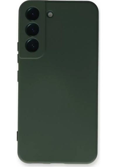 Newface Samsung Galaxy S23 Plus Kılıf Nano İçi Kadife Silikon - Koyu Yeşil