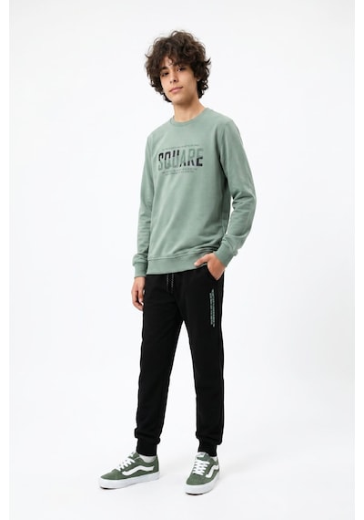 Modanino Erkek Çocuk Eşofman Takımı -2 İplik Sweatshirt+pantolon 6-16 Yaş 12771smp Yeşil