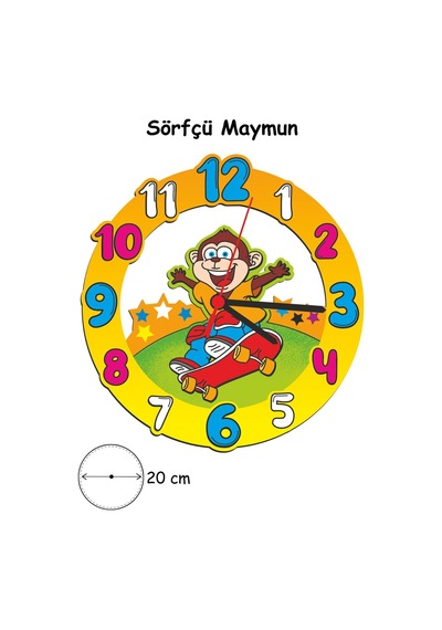 Ahşap Saat Boyama Boyama Etkinlik Seti