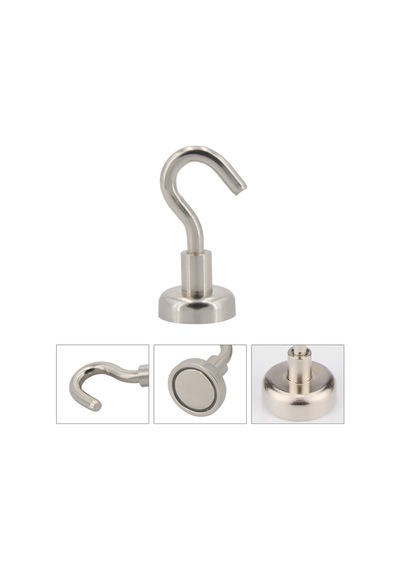 Pot Mıknatıs, Güçlü Neodyum Askı Kanca Mıknatıs, Ölçü Seçmeli 25Mm
