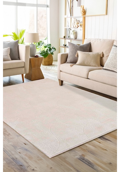Enti Akik 8613 Bej Halı Kilim Salon Mutfak Kesme Yolluk Dokuma Bej