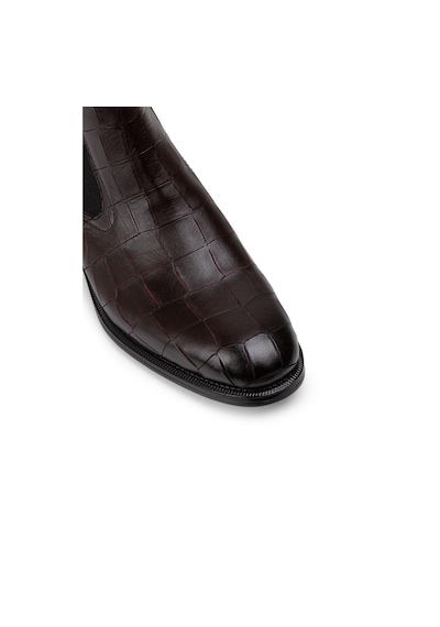 Deery Hakiki Deri Bordo Erkek Chelsea Bot - 01919mbrdc01 Bordo