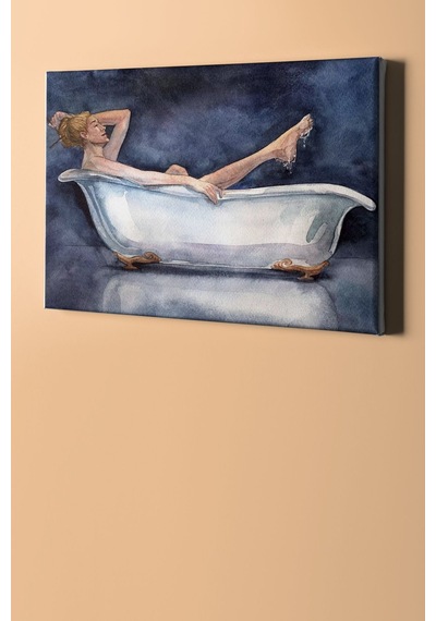 Webstyle Sayılarla Boyama Seti Kasnaklı Küvette Kadın 50 X 65 Cm