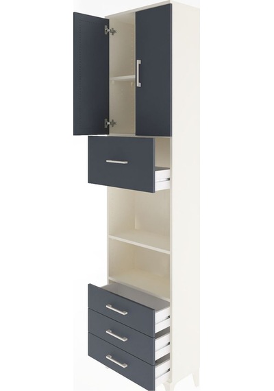 Arges Dolap 4 Raflı 4 Çekmeceli 2 Kapaklı 60x30x243 Aytaşı-antrasit Aytası Arges Dolap 4 Raflı 4 Çekmeceli 2 Kapaklı 60x30x243 Aytaşı-antrasit Aytası