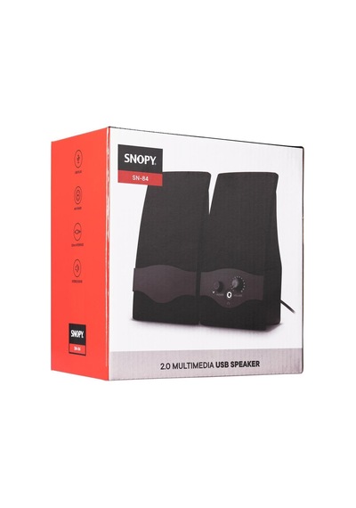 Snopy Sn-84 3W Rms 1+1 Siyah Usb Hoparlör Siyah