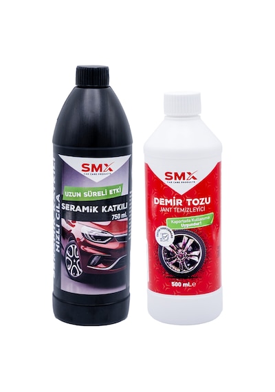 Seramik Katkılı Hızlı Ve Pratik Cila 750ml. + Demir Tozu & Jant Temizleyici 500 Ml