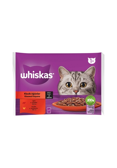 Whiskas Etli Seçim Poşet Yaş Mama 4 X 85 G - 6 Adet Tarı