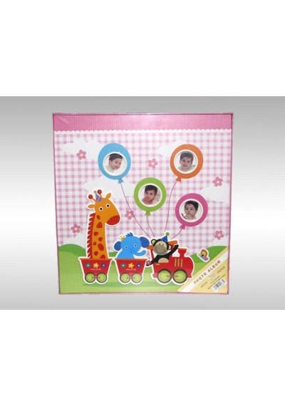 20 Yaprak 40 Sayfa 315x325mm Yapıştırmalı Bebek Albümü Pembe