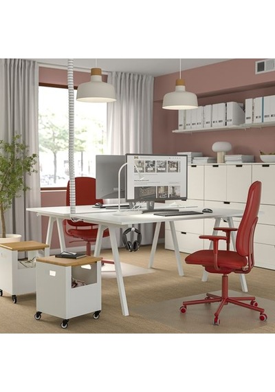 Ikea Smörkull Çalışma Sandalyesi, Grasnas Kırmızı