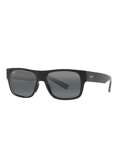 Maui Jim Mj 0873s 001 56 Unisex Kare Siyah Kemik Güneş Gözlüğü Siyah