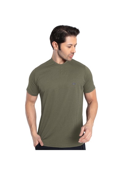 Crozwise 7134-04 Waffle Bisiklet Yaka Erkek Petek Dokuma T-Shirt