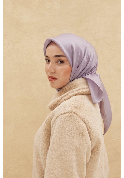 Silk Home Düz Shiny Eşarp - Lila - Lila