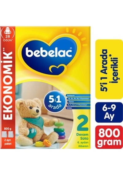 Devam Sütü, 6-9 Ay Arası Bebekler İçin 800 Gr Paket