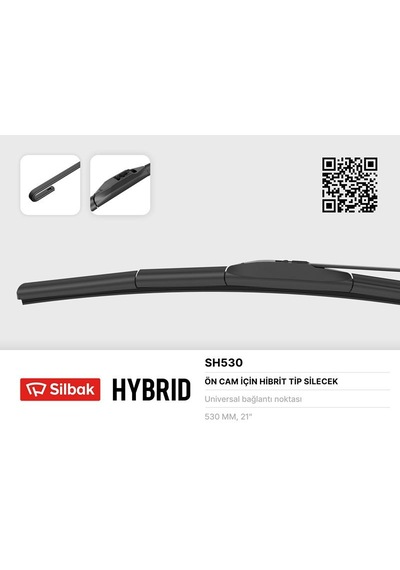 Silecek - 39 - Süpürgesi Hybrıd Tip 530mm - Novapazr - Universal