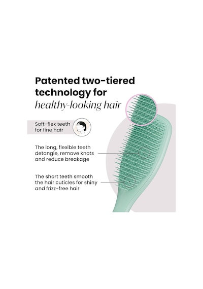 The Ultimate Detangler Fine & Fragile Dark Teal-hassas İnce Saç Fırçası-tarak