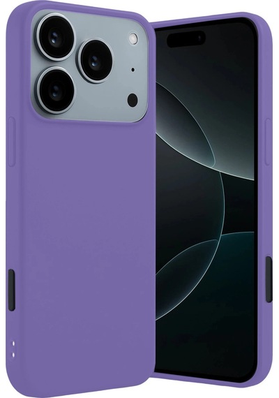 Apple Uyumlu iPhone 17 Pro First Silikon Mor