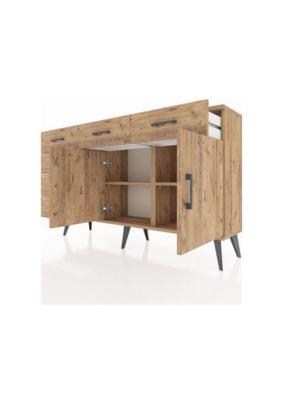 Arges Konsol 2 Raflı 6 Çekmeceli 2 Kapaklı 132x30x83 Çam-çam/çam Çam/çam Arges Konsol 2 Raflı 6 Çekmeceli 2 Kapaklı 132x30x83 Çam-çam/çam Çam/çam