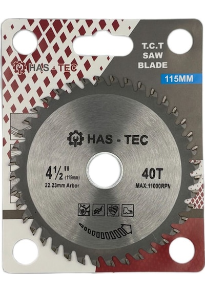 115 Mm Ahşap & Sunta Kesici Testere T.c.t Saw Blade Ø115x1.6x22.23 Mm 40t