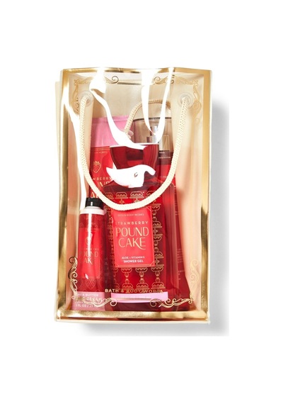 Bath & Body Works Strawberry Pound Cake Cilt Bakim Seti