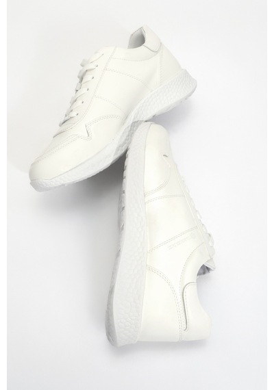 Hammer Jack Erkek Kalın Taban Bağcıklı Sneaker Gerçek Deri Hj 22190m Beyaz Beyaz