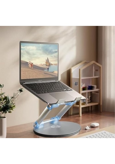 Ayrex Taşınabilir Katlanabilir Folding Alüminyum Dizüstü Bilgisayar Notebook Stand Alüminyum Ayarlanabilir Açı V