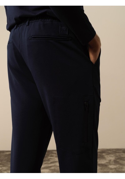 Xint Lacivert Pamuk Dokulu Slim Fit Sweat Pantolon 380150