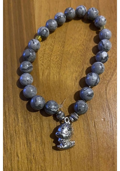 Çin Takvimi Burçları Çharm Jasper Doğal Taş Bileklik Hand Made El İşi Feng Shui Ejderha Yılı Koruyucu Hayvan Dragon Ejderha Objeli Çok Renkli