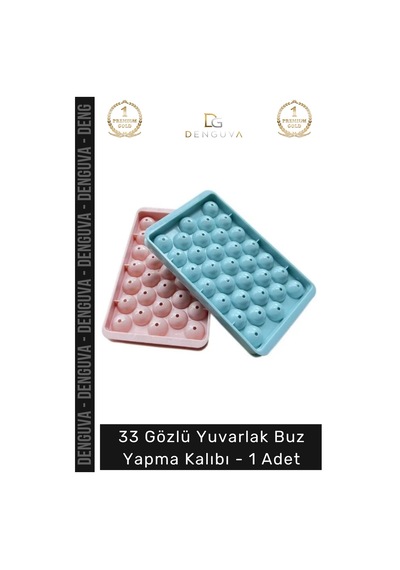 Buzkalıbı Modern Estetik Mutfak Kapaklı Pratik Buz Küresi Aparatı Yuvarlak Buz Yapma Kalıbı 33 Gözl Çok Renkli 47818806