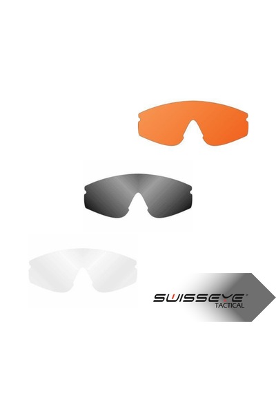 Swisseye Nighthawk 40291 Kulaklık Uyumlu 3 Lensli Taktik Gözlük Siyah