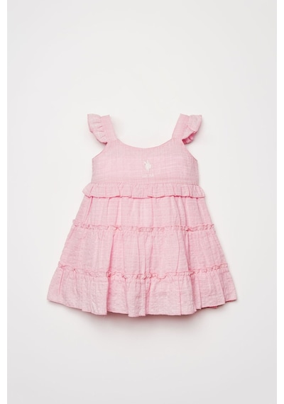 U.s. Polo Assn. Kız Bebek Pembe Elbise 5274-50166 Pembe