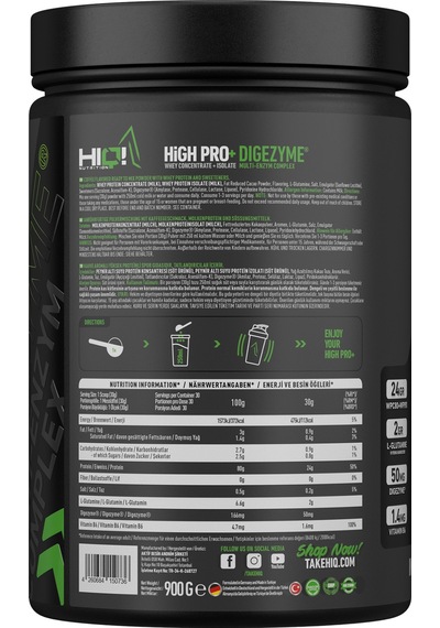 Hıq High Pro+ 900gr Latte Macchıato Flavored