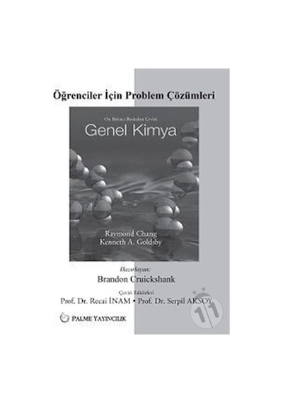 Genel Kimya Problem Çözümleri Chang Palme Yayınevi