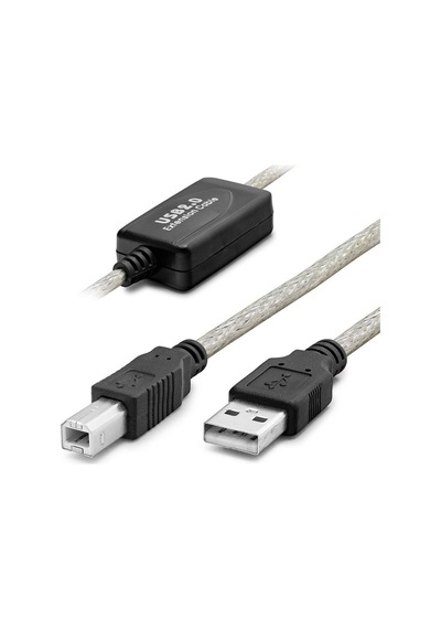 Usb Printer Kablosu 10 M - Silver Siyah Hdx7559 Evimdeyokyok