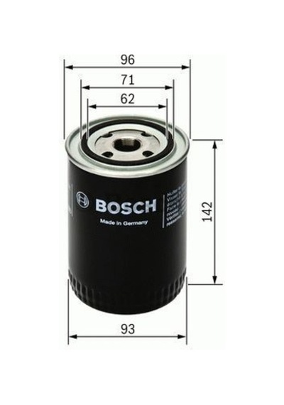 BOSCH F026407053 YAĞ FİLTRESİ DUCATO II 02- / BOXER II 02- / JUMP