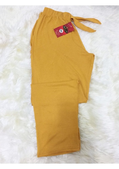 Cepli Viskon Kadın Pijama Altı R6 Sarı
